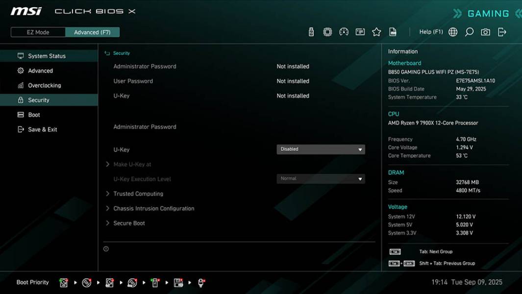 MSI B850 GAMING PLUS WIFI PZ-4